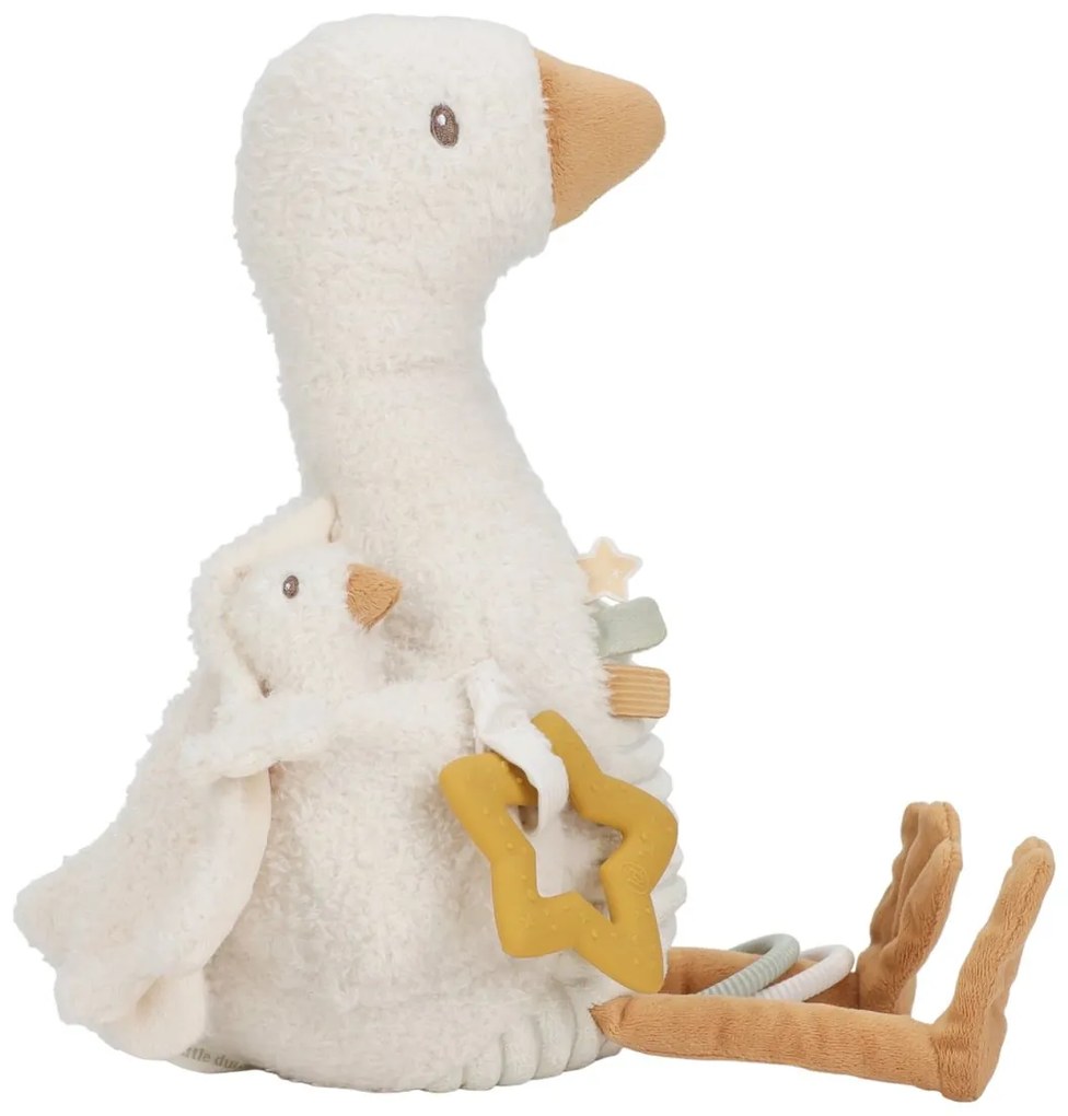 Hus plyšová s aktivitami Newborn Naturals