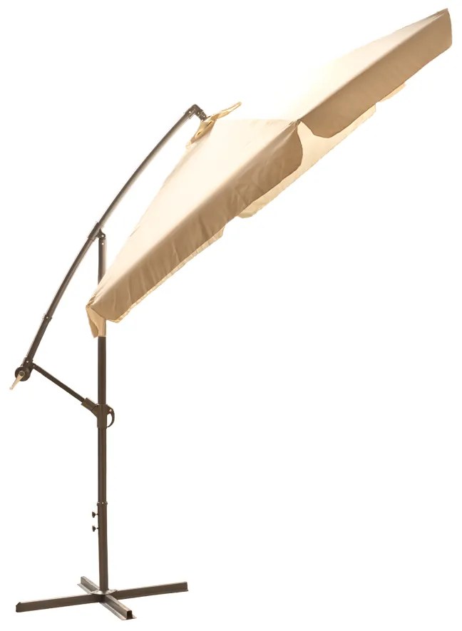 Funfit Záhradný slnečník skladací 350cm Cream
