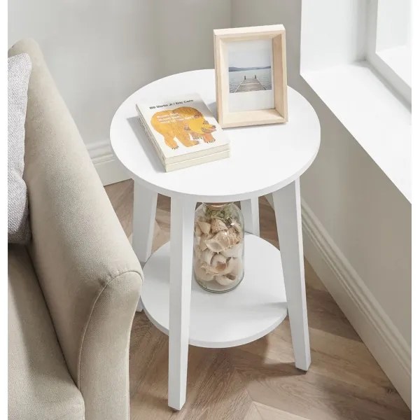 Odkladací stolík KAEL biela