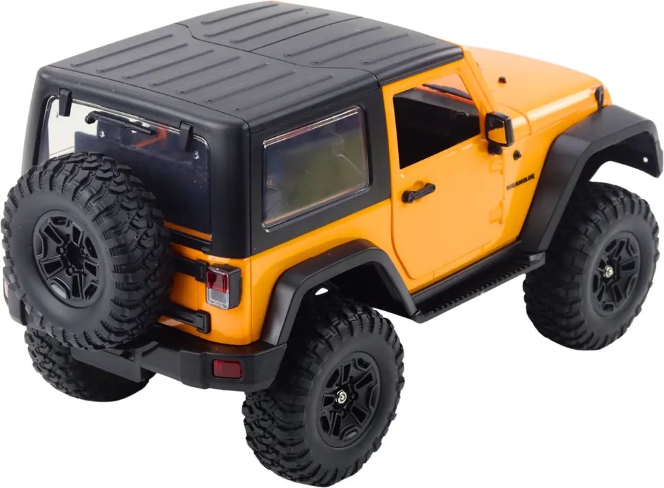 Double E Diaľkovo ovládané terénne auto RC Jeep Wrangler Rock Crawler Orange 1:14