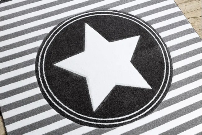 Koberec PETIT STAR HVIEZDA sivý