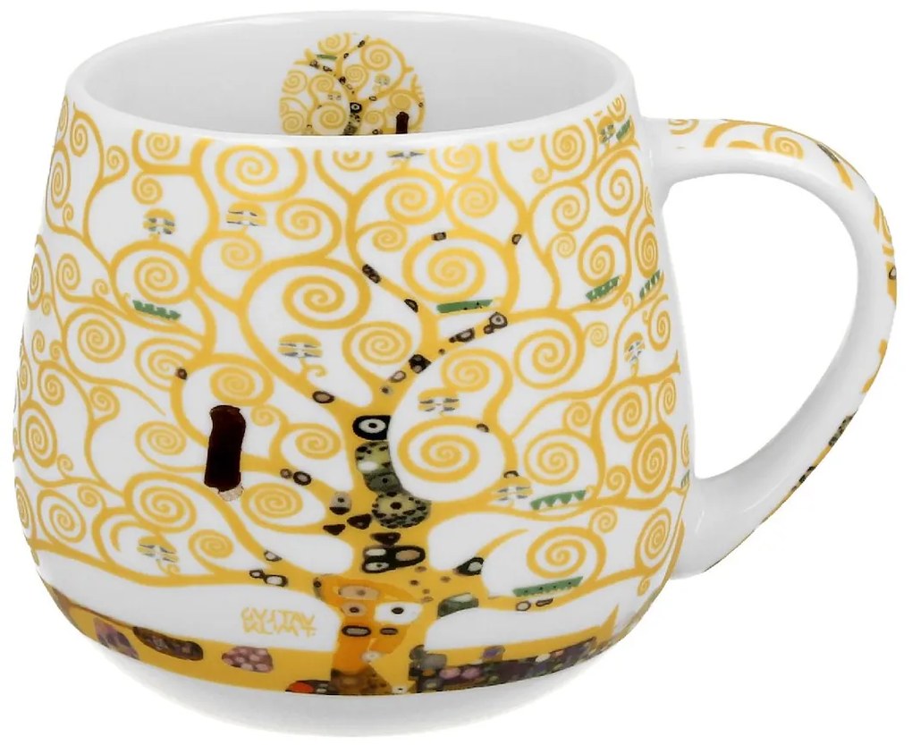 Duo Porcelánový hrnček Klimt Ecru Tree Of Life 430 ml