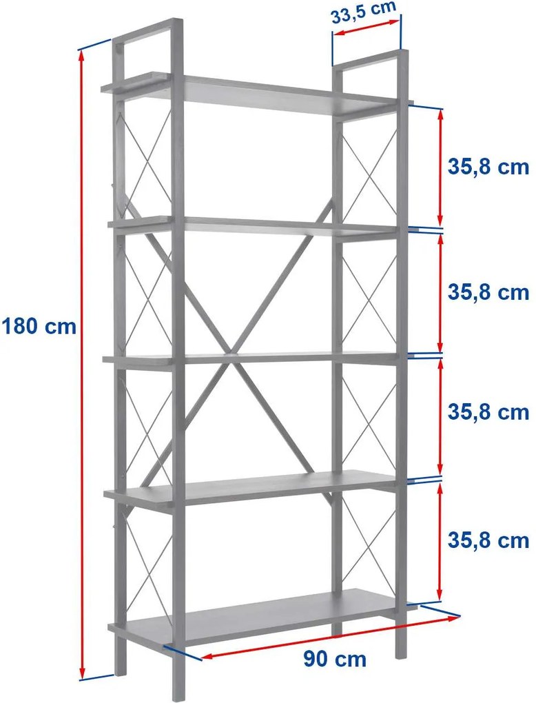 Knižnica Elysian - White, Gold