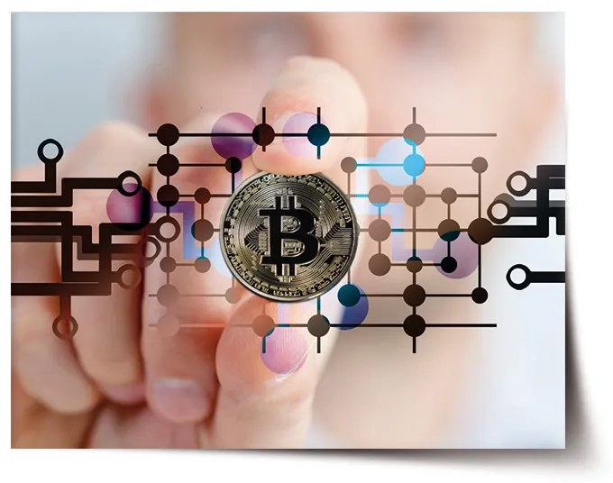 Sablio Plagát Bitcoin - 60x40 cm
