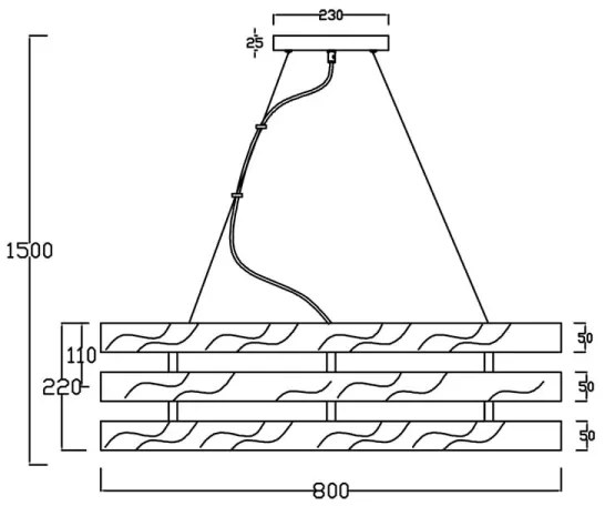 Trio - Luster na lanku DUNCAN 4xE14/40W/230V