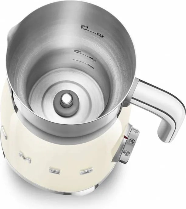 Béžový elektrický šľahač mlieka 50's Retro Style – SMEG