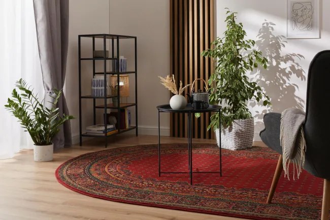 Koberec Dywilan Polonia Baron burgundský 2 ovál