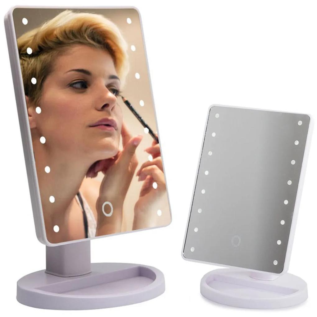 Kozmetické zrkadlo s LED osvetlením | biele