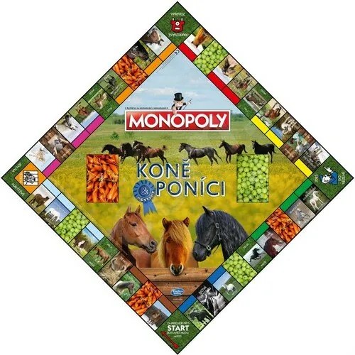 Monopoly Kone a poníky spoločenská hra v krabici 40x27x5, 5cm