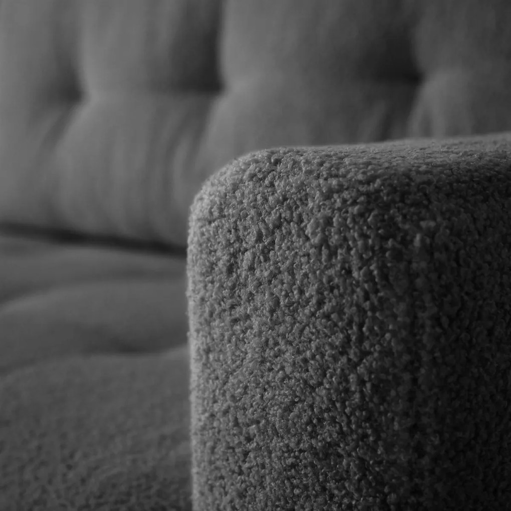 ROHOVÁ SEDAČKA SHARLOTTE 261 x 143 cm ŠEDÁ