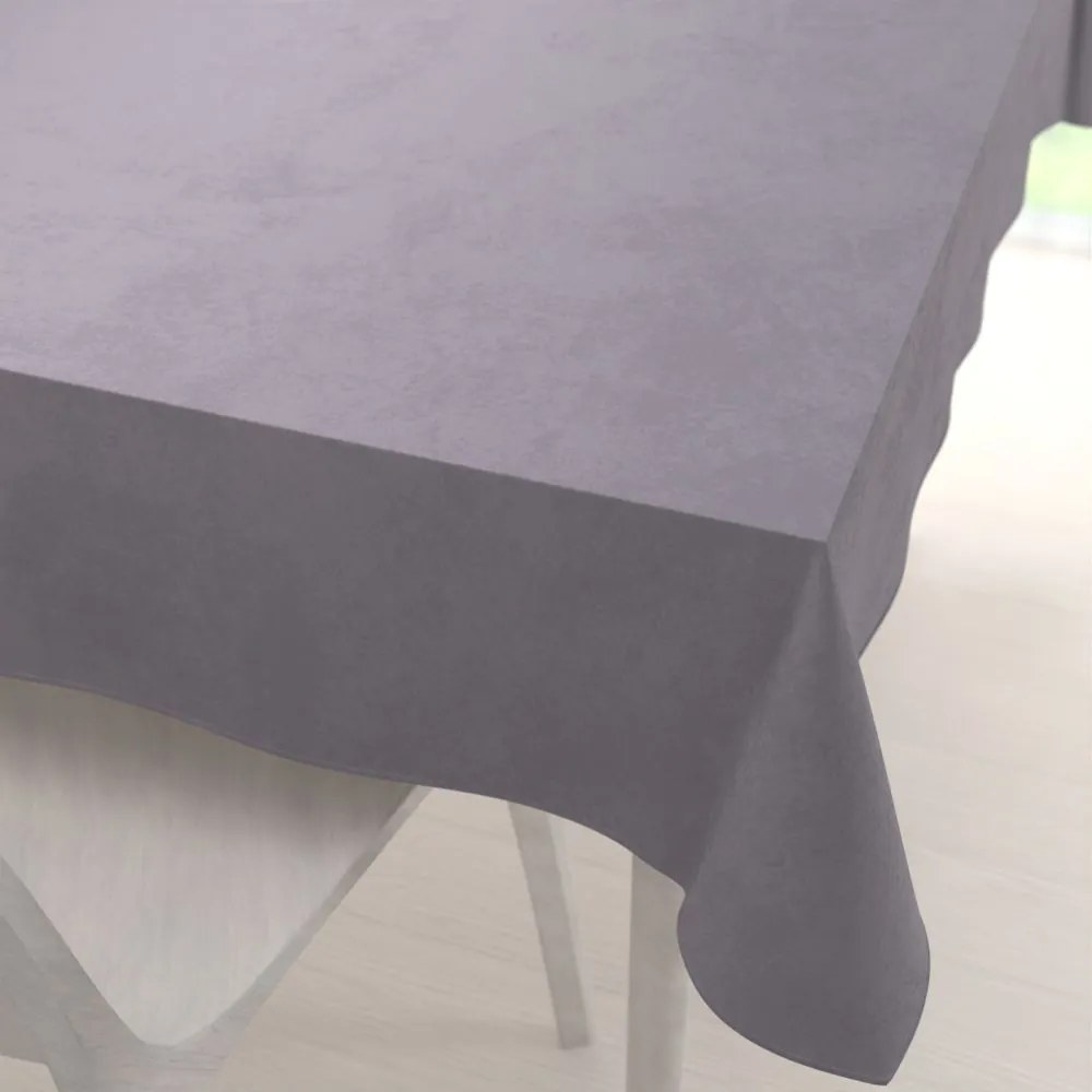 Biante Veľký zamatový obdĺžnikový obrus Velvet Premium SVP-013 Sivý 260x320 cm