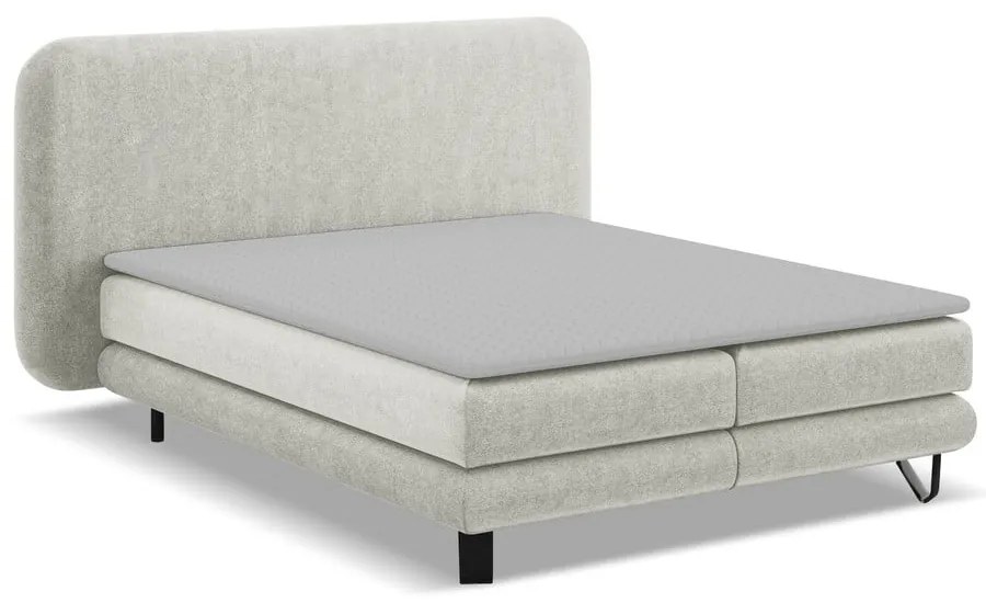 Béžová boxspring posteľ 180x200 cm Ilima – Makamii