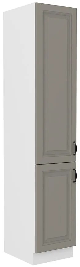 Kuchynská skrinka Stilo claygrey/biely 40dk/210 2f