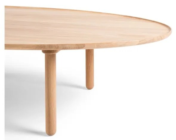 Konferenčný stolík z dubového dreva v prírodnej farbe 65x120 cm Mu - Gazzda