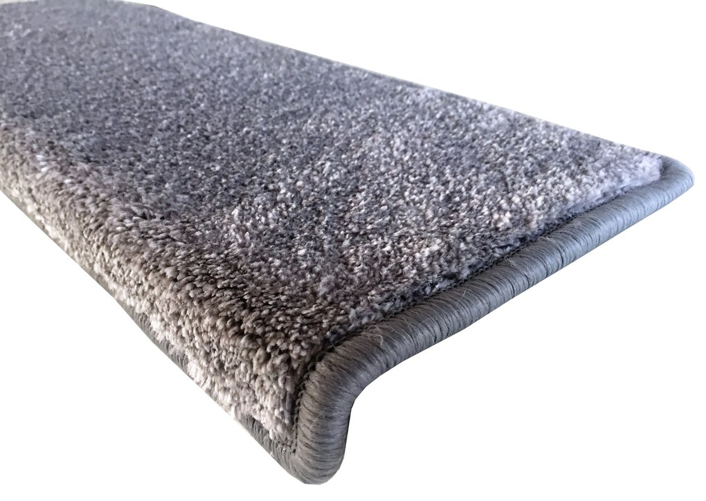Nášľapy na schody Apollo Soft šedý obdĺžnik - 24x65 obdĺžnik (rozmer vrátane ohybu) Vopi