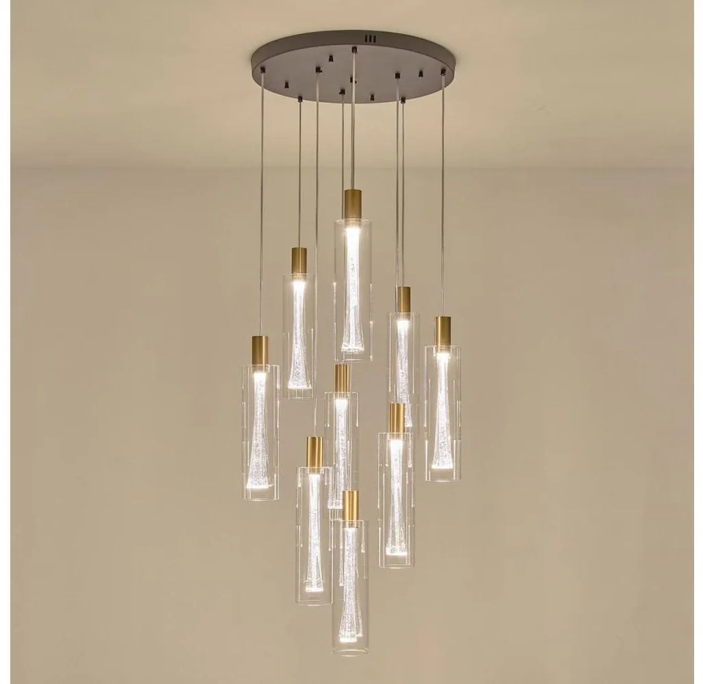 LED Luster na lanku LED/60W/230V 3000K