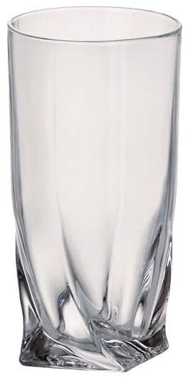 Crystalite Bohemia VÝPREDAJ Crystal Bohemia Poháre QUADRO 350 ml, 1 ks
