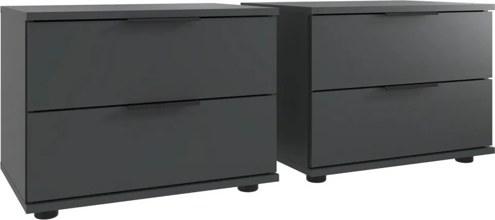 Set nočných stolíkov (2 ks) Rotterdam, grafit