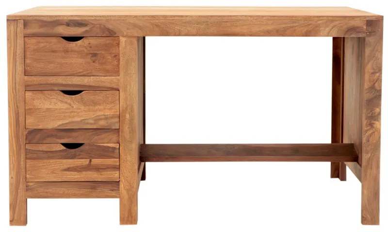 Písací stôl Amba 130x76x70 z indického masívu palisander Svetlomedová