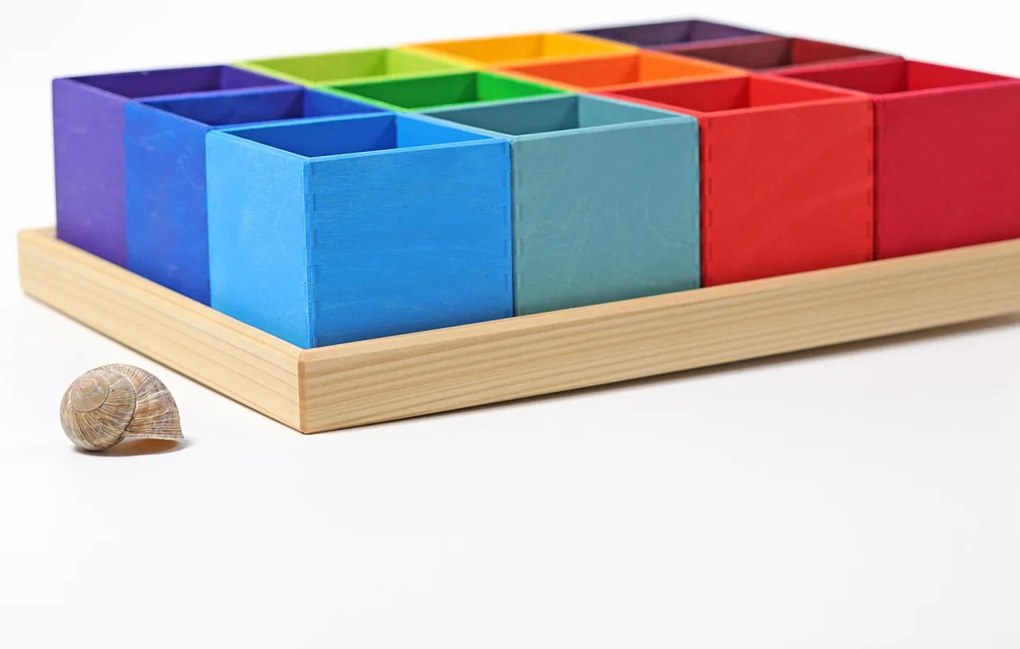 Grimm's - Farebné krabičky - triediaca pomôcka - 12 ks