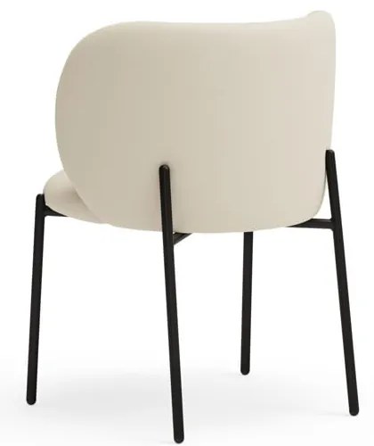 Biele čalúnené jedálenské kreslá v súprave 2 ks Mogi – Teulat