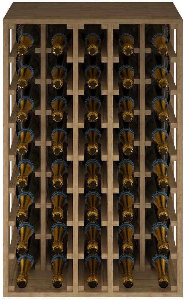 Expovinalia Regál na šampaňské CANEDO CHAMPAGNE Materiál a odstín: Borovice s odstínem světlý dub