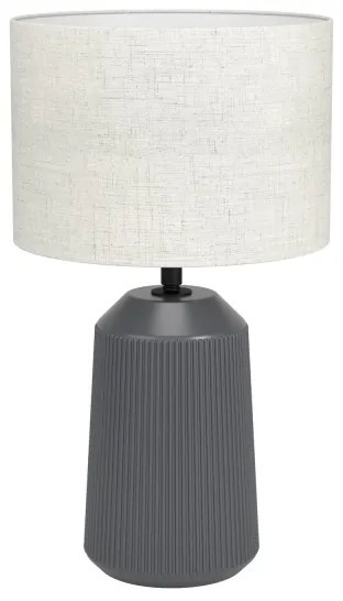 Eglo 900824 - Stolná lampa CAPALBIO 1xE27/40W/230V šedá
