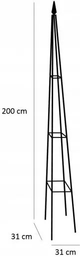 Záhradná pyramídová pergola