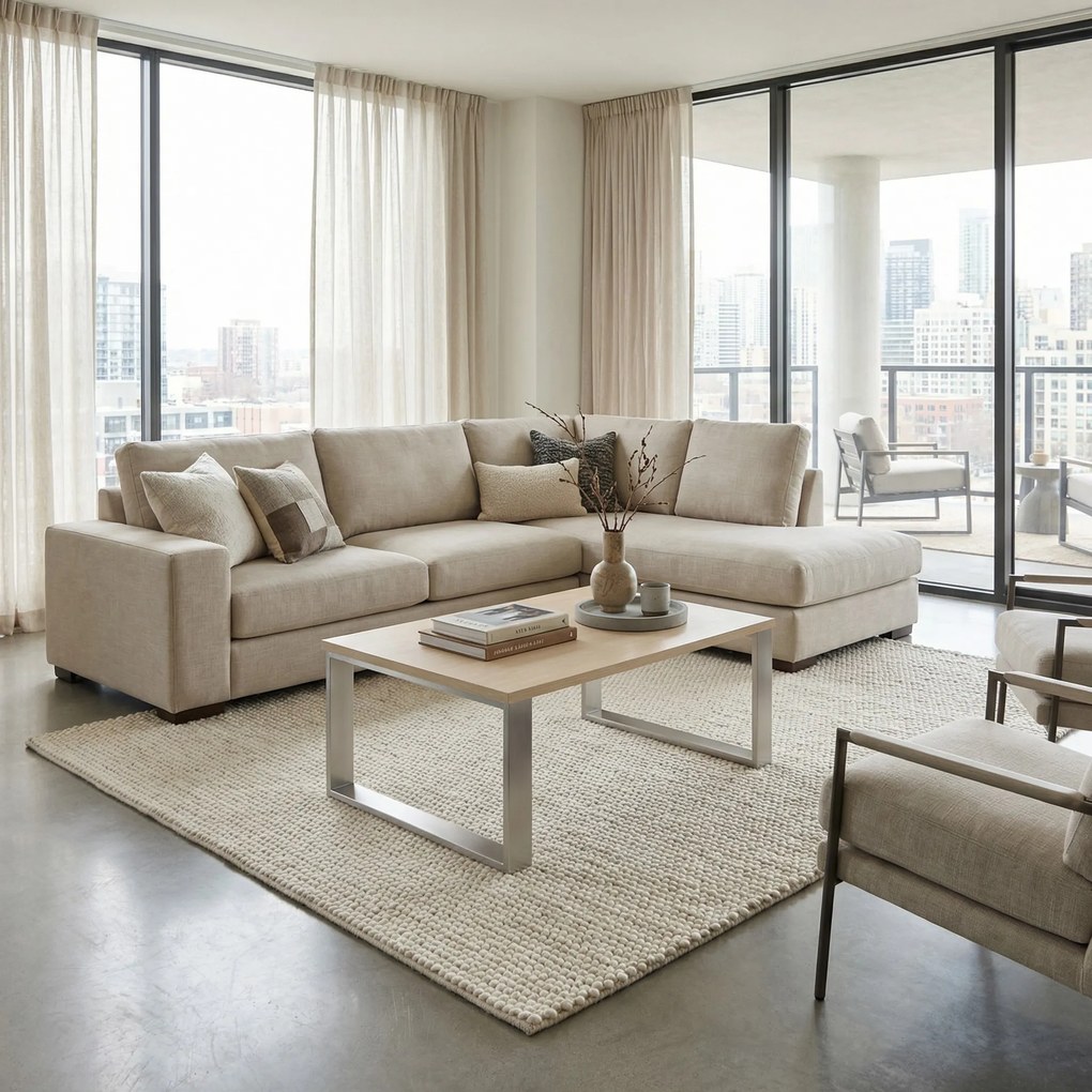 Konferenčný stôl STIFF, 100x68 cm, buk