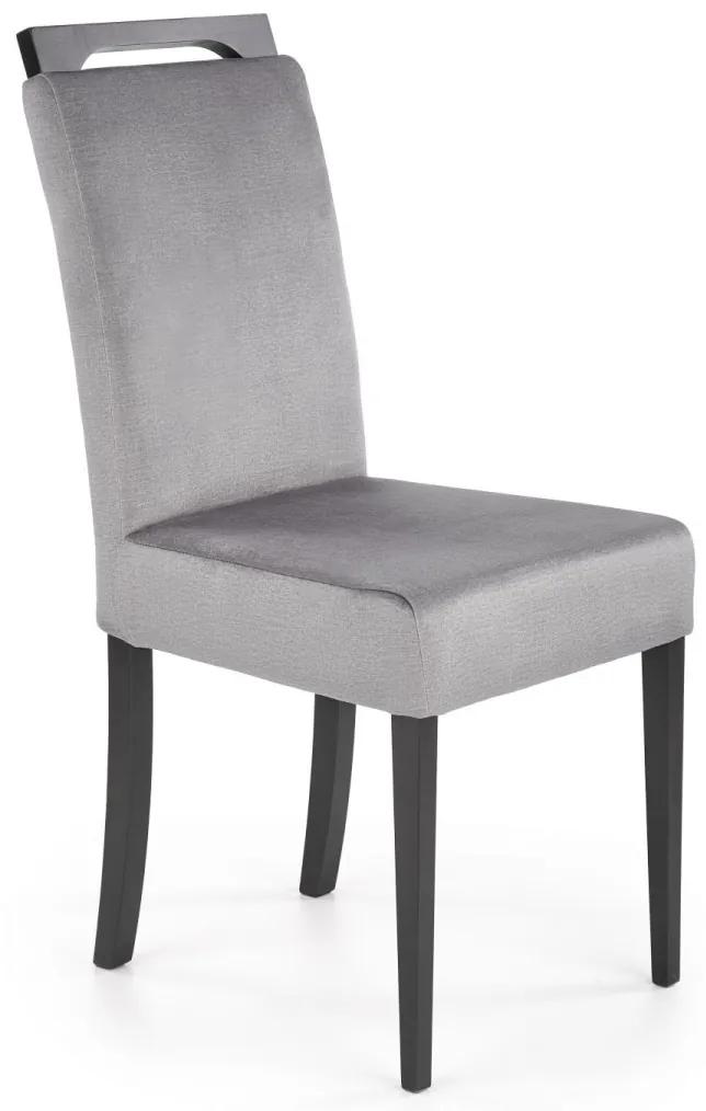 Jedálenská stolička Clary 2 čierna/sivá