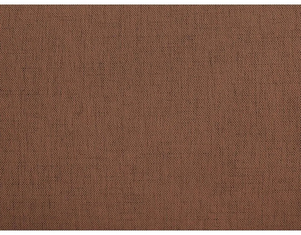 Oranžová čalúnená dvojlôžková posteľ s úložným priestorom/bez čela s roštom 180x200 cm Inera – Bobochic Paris