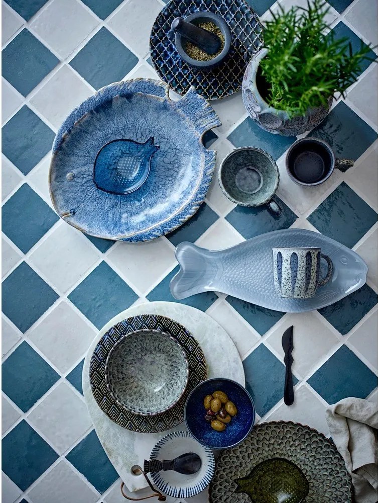 Sivé keramické šálky v súprave 4 ks 365 ml Katrina – Bloomingville