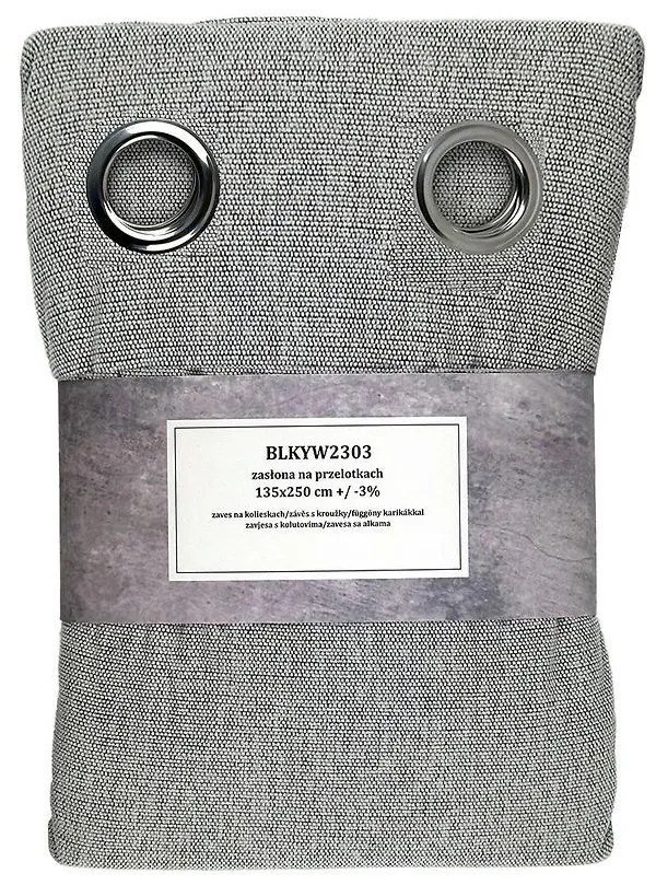 Záves na priechodkách  BLKYW2303/7 135x250