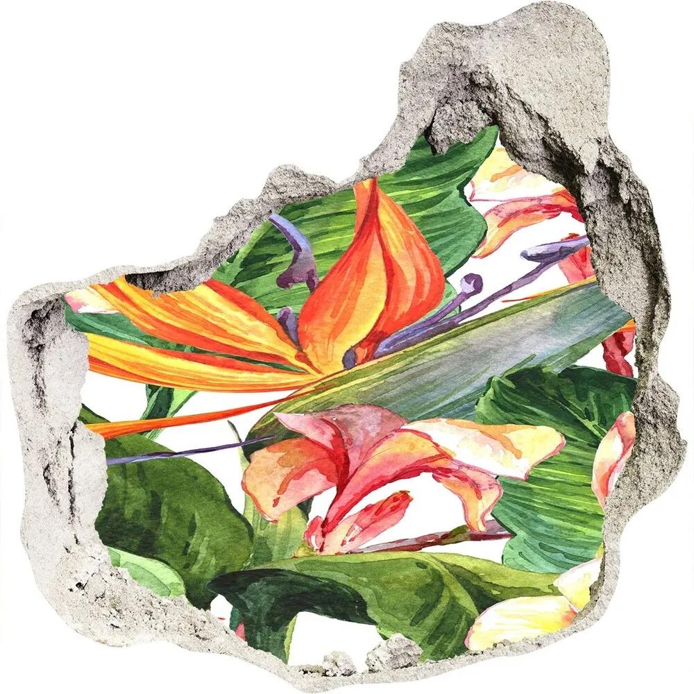 Nálepka fototapeta 3D výhľad Tropické kvety nd-p-71850727