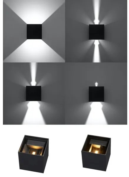 LED Vonkajšie nástenné svietidlo LUCA LED/6W/230V IP54