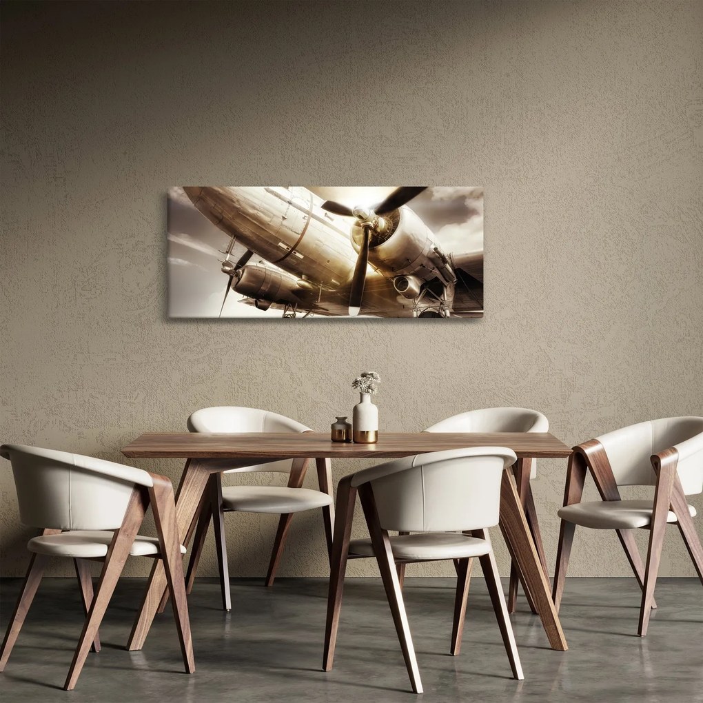 Obraz lietadla (120x50 cm)