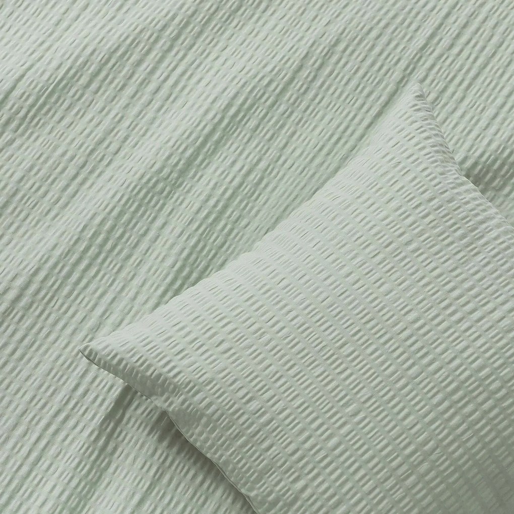 Goldea krepová obliečka na vankúš - šalviovo zelená 40 x 60 cm