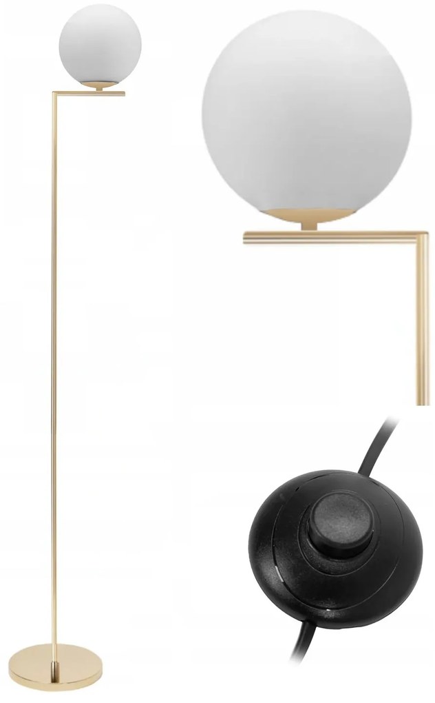 Toolight Toolight, podlahová lampa 1xE27 APP921-1F, zlatá, OSW-03232