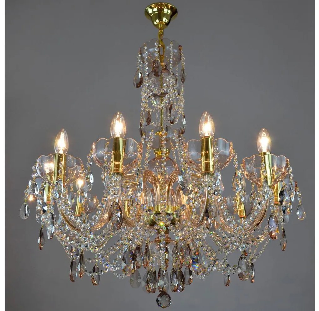 Wranovsky JWZ121102100 - Krištáľový luster na reťazi ZENITH 10xE14/40W/230V