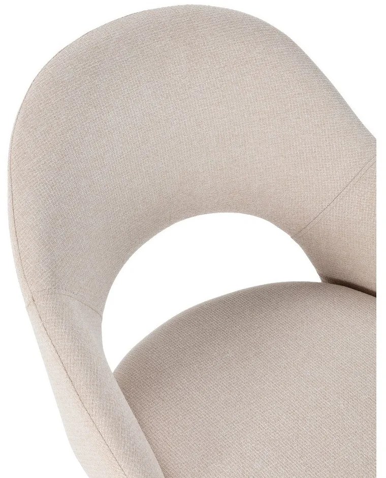 Béžové čalúnené jedálenské stoličky v súprave 2 ks Lia – Marckeric