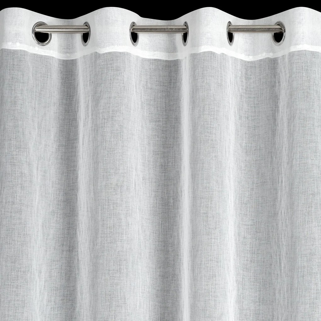 ZÁCLONA NA KRÚŽKOCH MELI2 140X250 CM BIELA