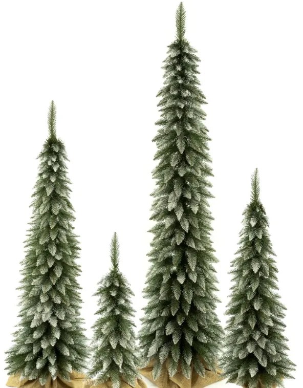 Vianočný stromček Smrek tatranský so zasneženými končekmi "SLIM" 160 cm