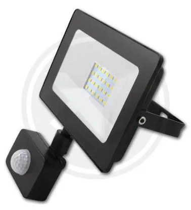 LED reflektor 20W s pohybovým senzorom, 4500K, IP65