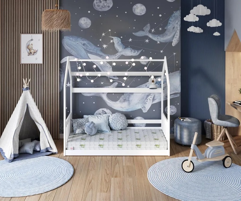 Detský latexový matrac UDINE 180x80x9 cm + poťah Aloe vera