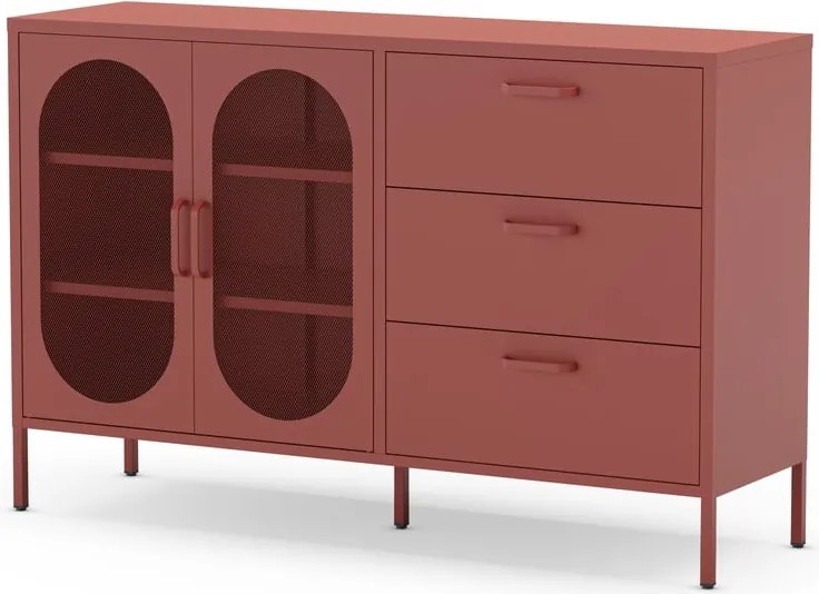 Komoda v tehlovej farbe 140x90 cm Diora – Marckeric