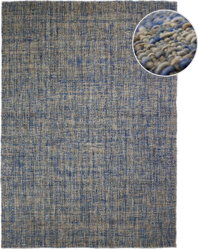 XXXLutz VLNENÝ KOBEREC, 160/230 cm modrá Flair Rugs - Online Only bytové doplnky - 003165046302