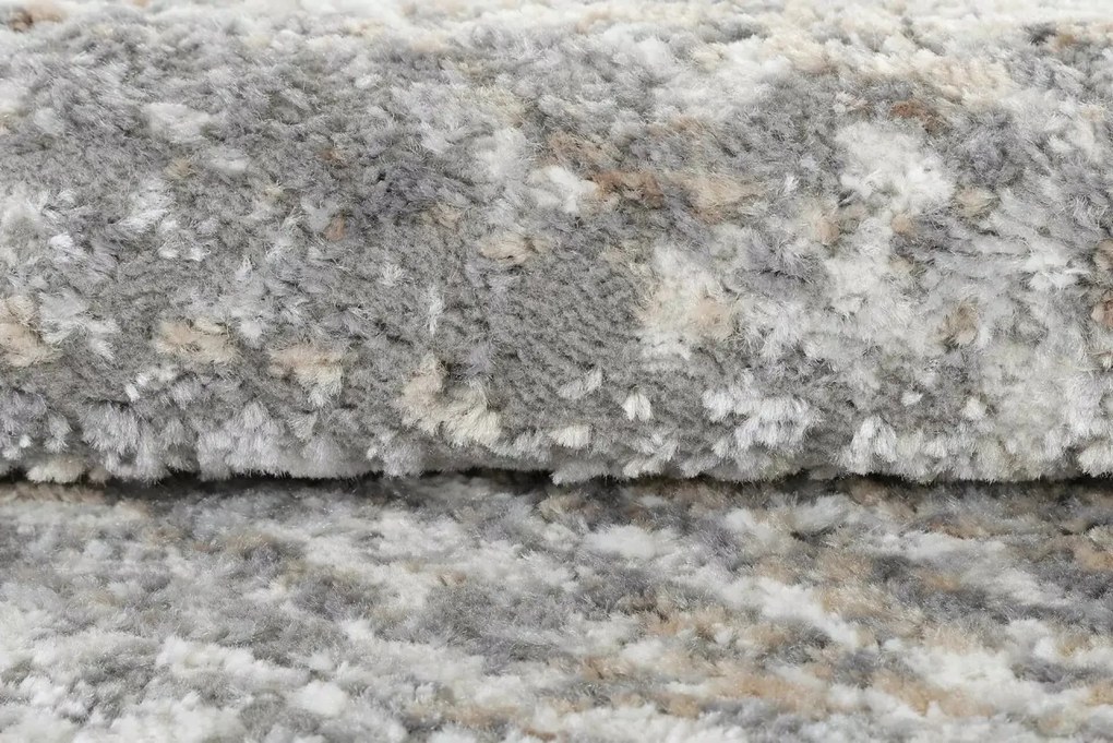 TA Koberec D714A BIELY VIZON VALLEY ROUND Rozmer: 120x120 cm