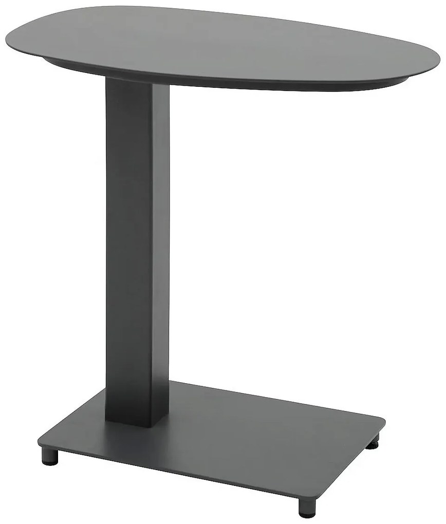 DEOKORK Hliníkový odkladací stolík bočný MADRID (antracit)