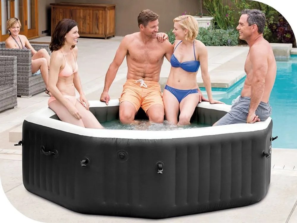 Intex Nafukovacia hydromasážna jacuzzi pre 4 osoby, 180x71 cm - INTEX 28458