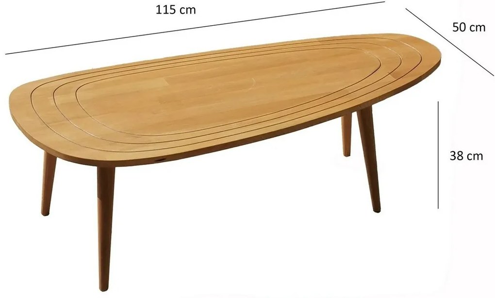 Konferenčný stolík Sweet Teak